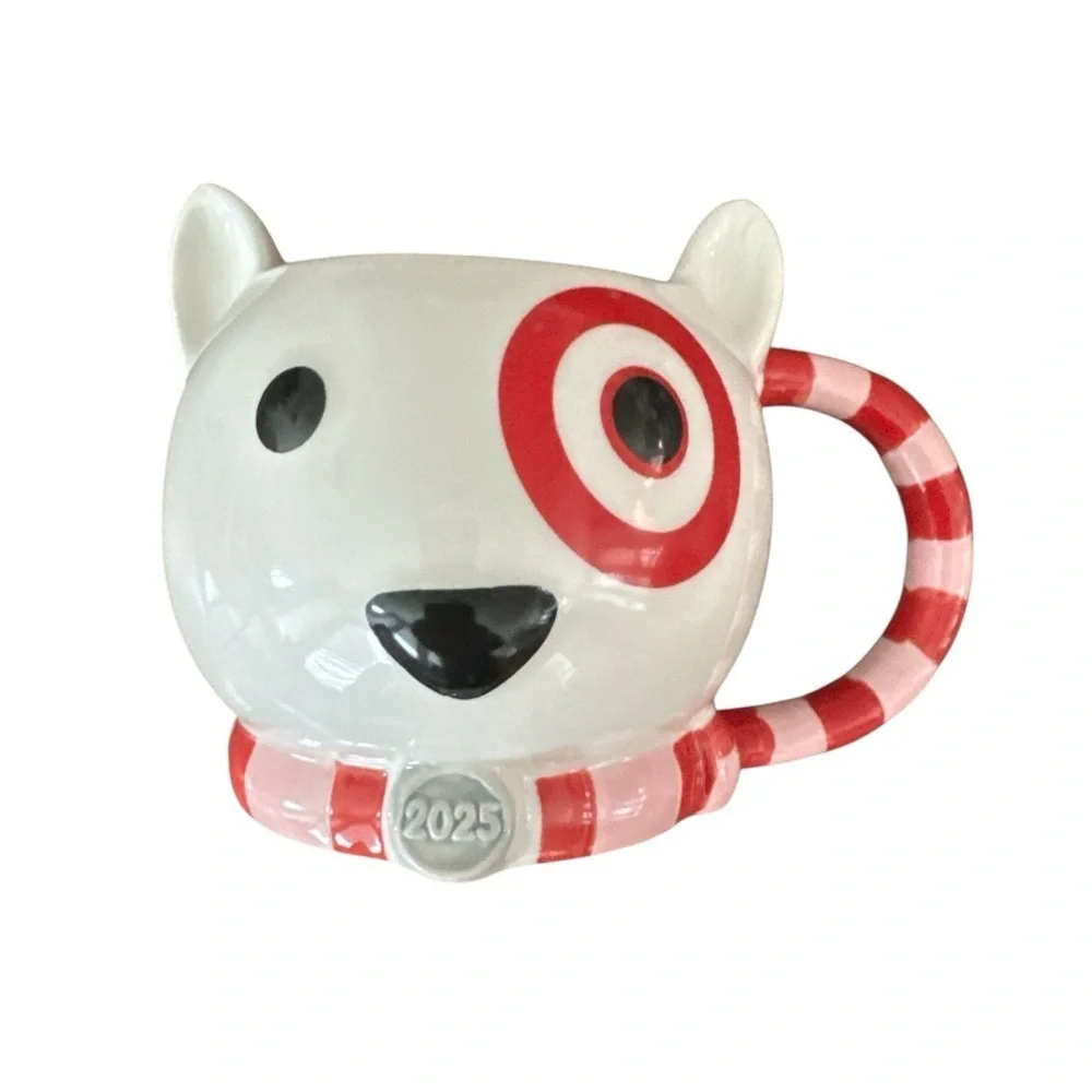 Target Wondershop Christmas Figural Bullseye With Scarf Coffee Tea Mug Cup 2025